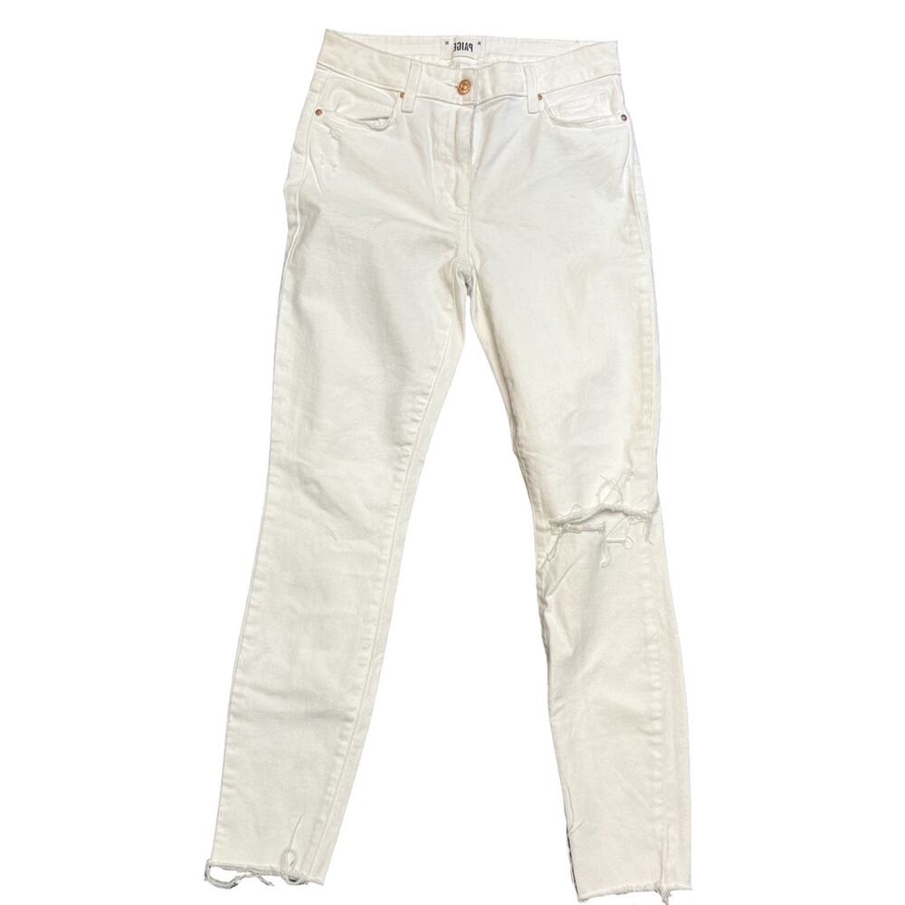 Paige White Roxton Ankle Jeans, Sz 27x28